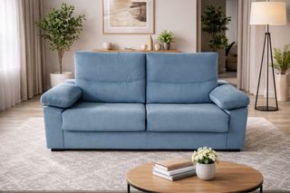 Sofá Cama Italiano Beige Tela NUEVO