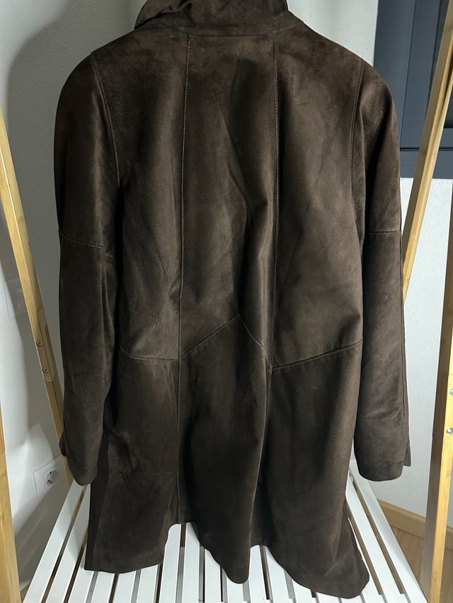 Abrigo ante mujer marrón talla L