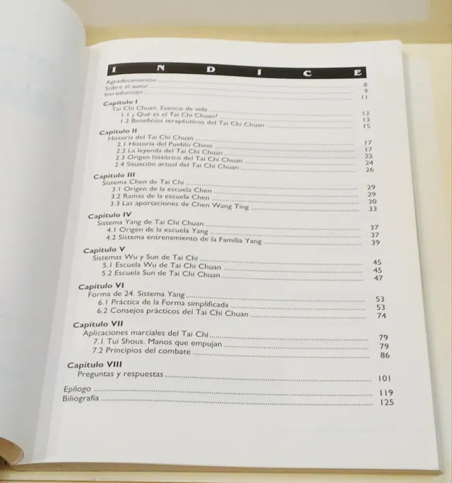 Los 8 capítulos del Tai Chi Chuan