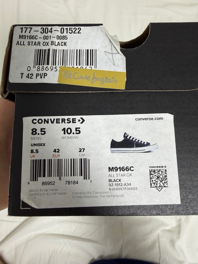 Zapatillas Converse Negras Talla 42