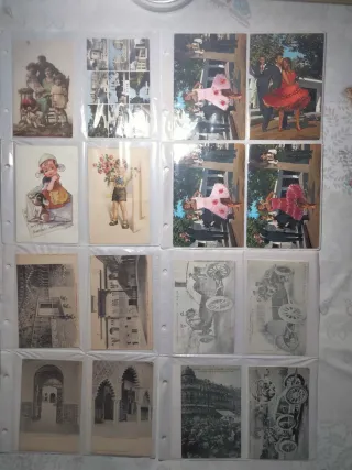 LOTE DE 100 POSTALI ANTICHE VARIE
