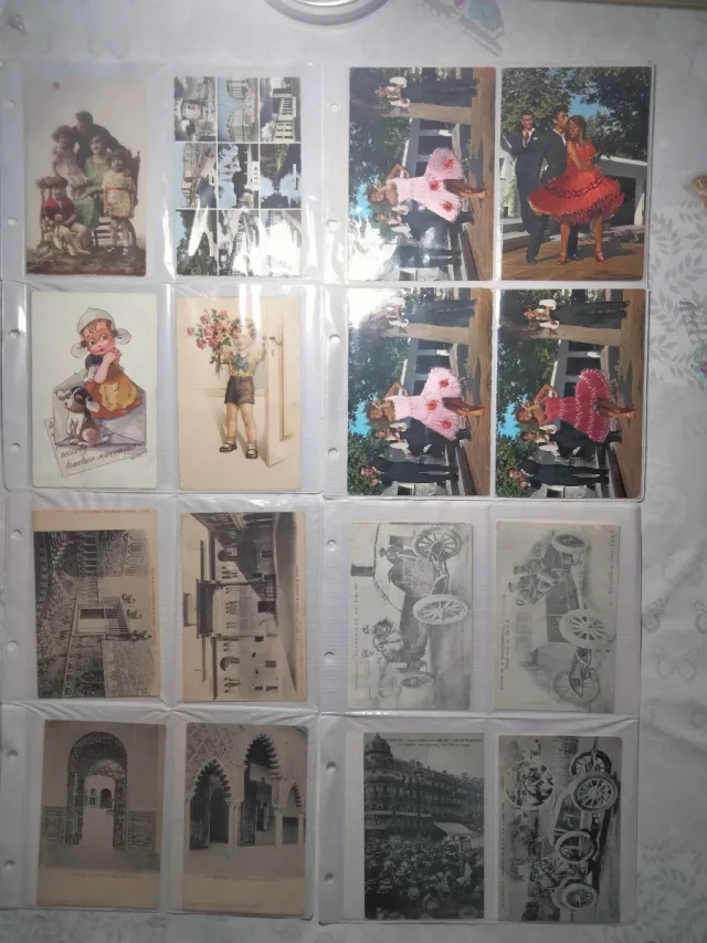 LOTE DE 100 POSTALI ANTICHE VARIE