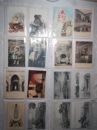 LOTE DE 100 POSTALI ANTICHE VARIE