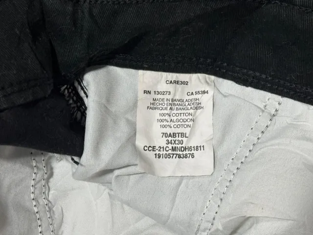 Pantaloni cargo neri 34 x 30