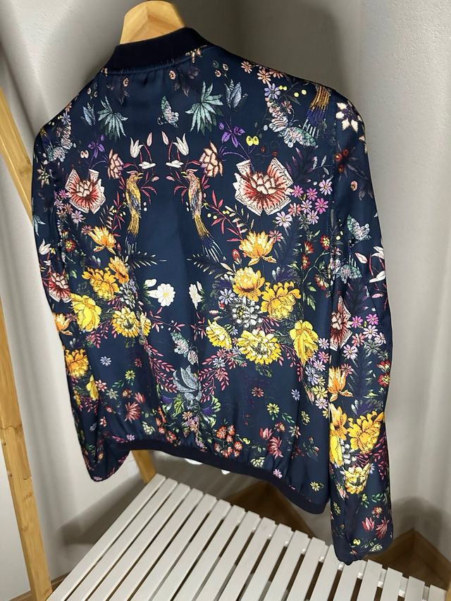 Bomber Zara Estampada Mujer Talla S
