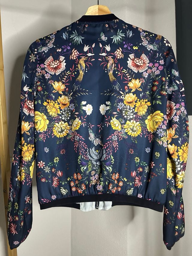 Bomber Zara Estampada Mujer Talla S