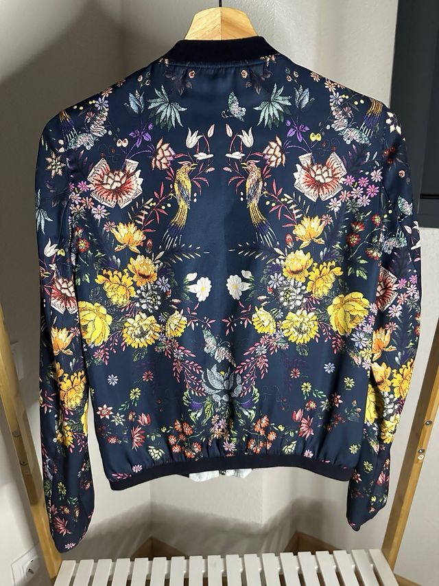 Bomber Zara Estampada Mujer Talla S