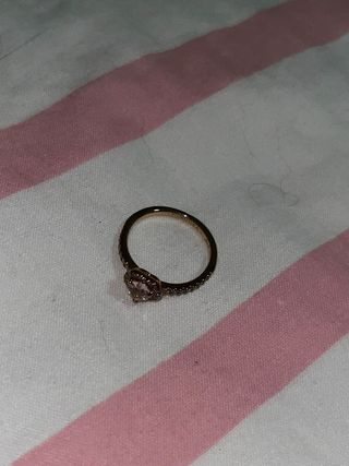 Anillo Corazón Rosa Pandora