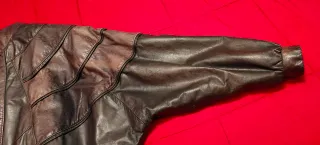 Cazadora Piel Mujer Negra y Marrón