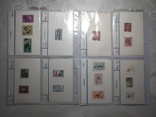 LOTE DE 39 CARTONES CON SELLOS EXTRANJEROS