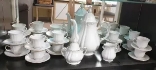 Juego de café Bavaria 12 servicios blanco.