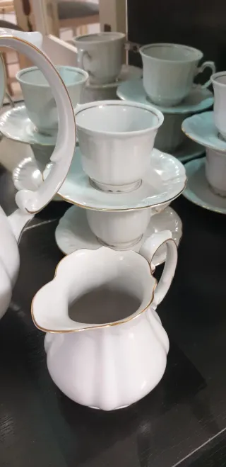 Juego de café Bavaria 12 servicios blanco.