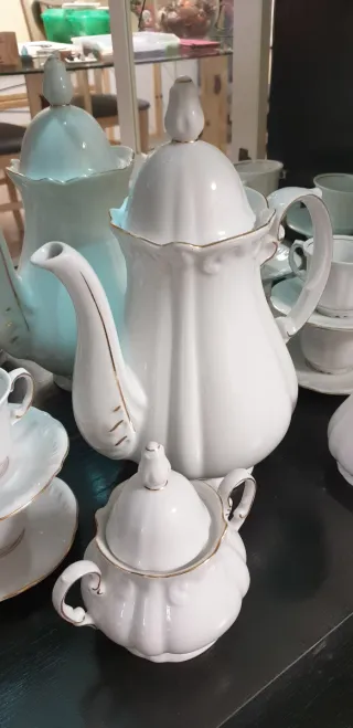 Juego de café Bavaria 12 servicios blanco.