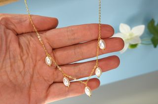 Collar de perlas hecho a mano