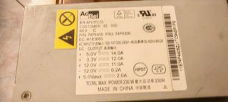 Lotto 5 Alimentatori PC Fisso HP, MSI