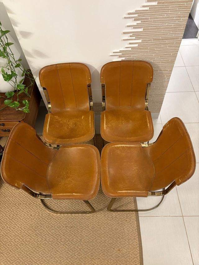 Set 4 Sillas Gastone Rinaldi Mid Century vintage