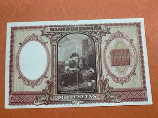 Billete 1000 Pesetas 1940 Bartolomé Murillo