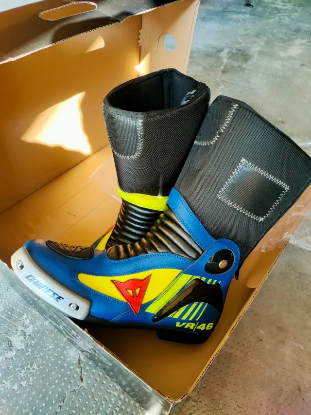 Stivali scarpe Dainese VR46 Blu/Giallo