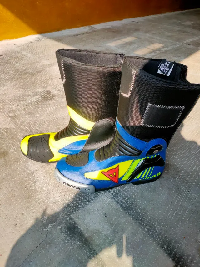 Stivali scarpe Dainese VR46 Blu/Giallo