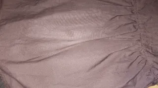 Gonna Balze Cotone Marrone Effetto Usato Taglia 14