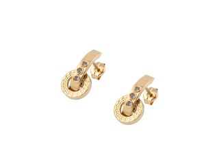 pendientes oro 18k con piedra con circonita
