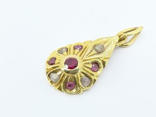 colgante oro 18k con piedra con sin piedra,diamante