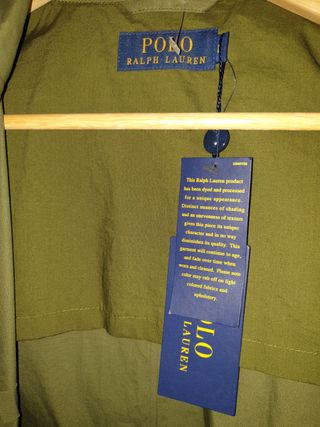 Parka/chaqueta Ralph Lauren verde talla L, nueva