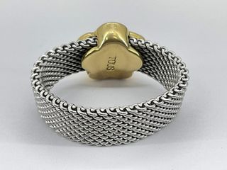 anillo oro 18k con piedra t. 16 (17,84 mm)