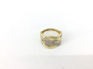 anillo oro 18k con piedra con circonita
