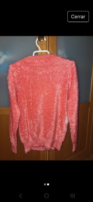 Jersey cuadros rosa y blanco