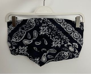 Pañuelo Bandana Negro Blanco