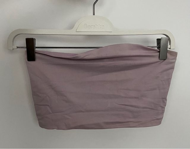 Top violeta claro sin mangas