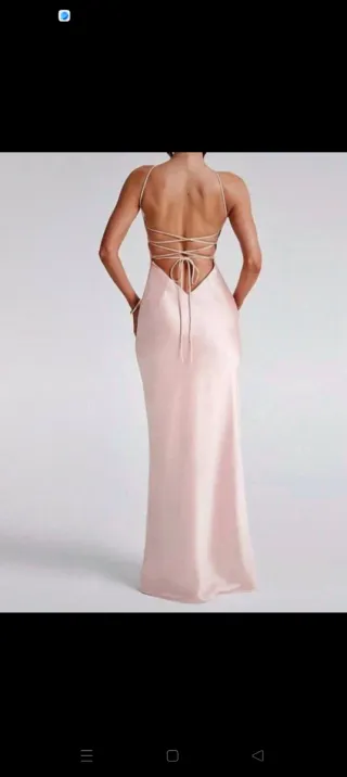 Vestido lencero rosa fiesta