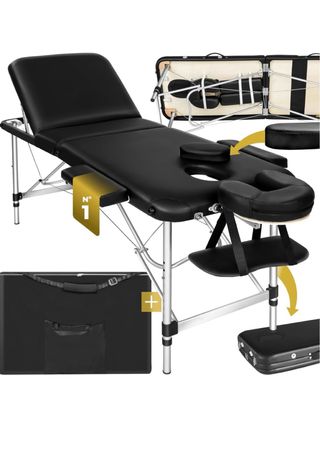 Camilla de masaje plegable, reclinable.