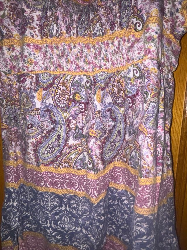 Camisa manga algodón floral