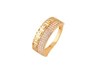 anillo oro 18k con piedra con circonita