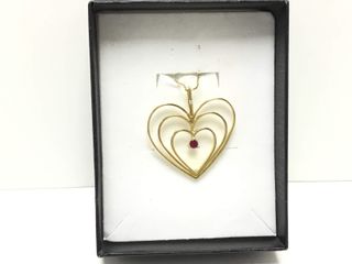 colgante oro 18k con piedra con circonita