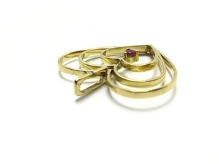 colgante oro 18k con piedra con circonita