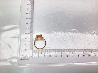 anillo oro 18k con piedra con circonita
