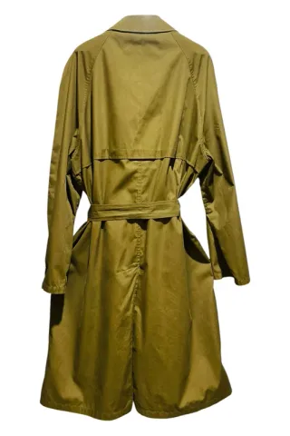 Gabardina Incom Verde Militar Vintage Hombre