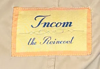 Gabardina Incom Verde Militar Vintage Hombre