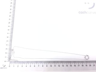 collar plata 925mm con piedra con circonita 21cm