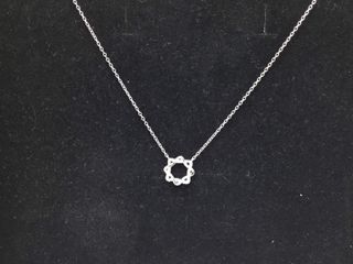 collar plata 925mm con piedra con circonita 21cm