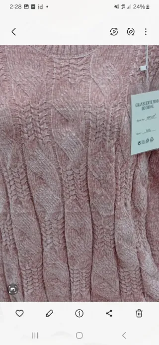 Chaleco Gran Suerte Rosa Talla M