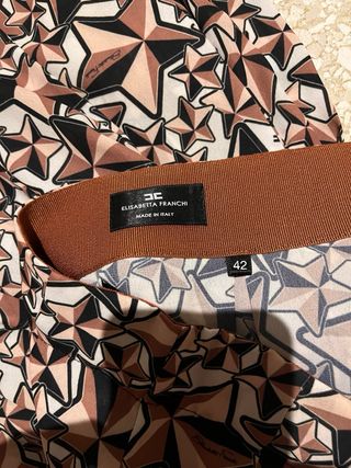 Gonna Elisabetta Franchi fantasia geometrica