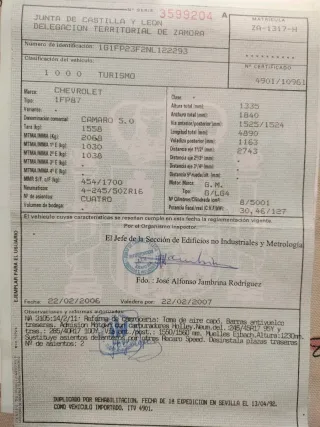 Chevrolet Camaro 1992