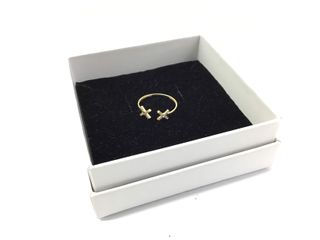 anillo oro 18k con piedra con circonita