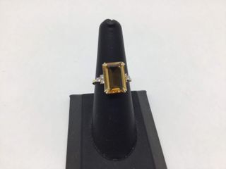anillo oro 18k con piedra con circonita