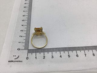 anillo oro 18k con piedra con circonita