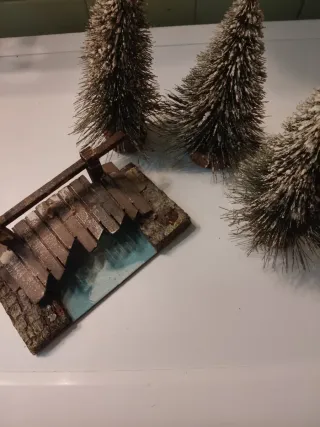 Presepe ambiente ponte alberi